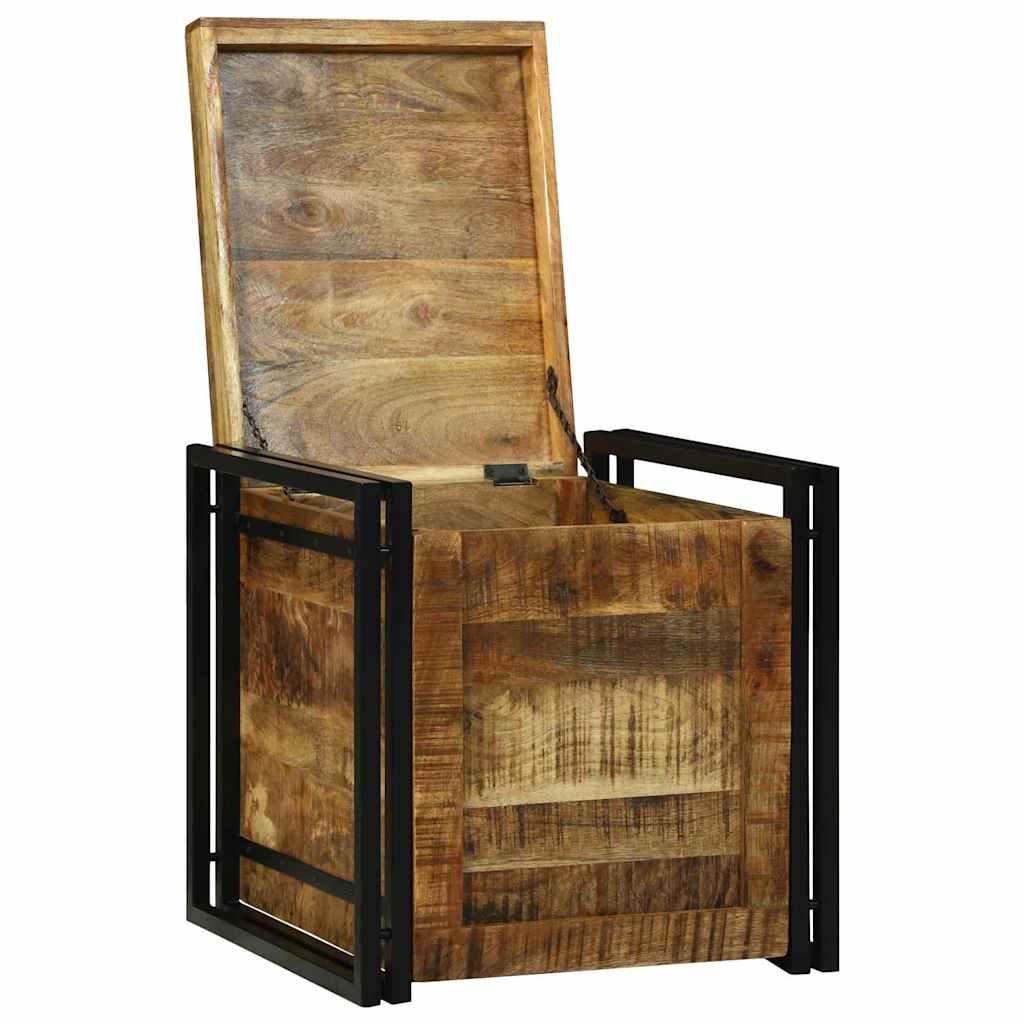 Aufbewahrungsbox Braun und Schwarz 50 x 50 x 50 cm