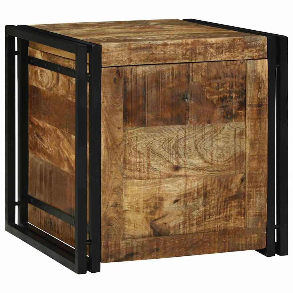Aufbewahrungsbox Braun und Schwarz 50 x 50 x 50 cm