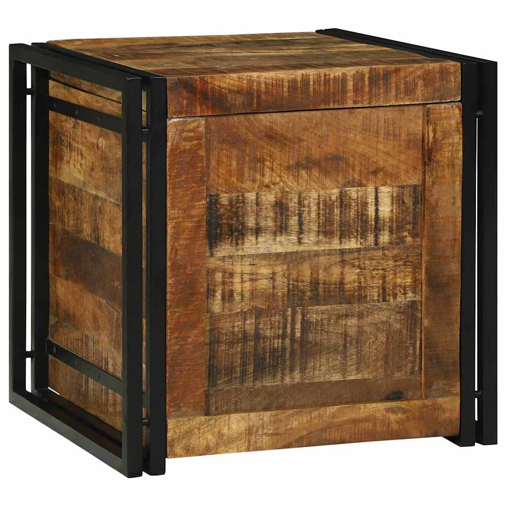 Aufbewahrungsbox Braun und Schwarz 50 x 50 x 50 cm