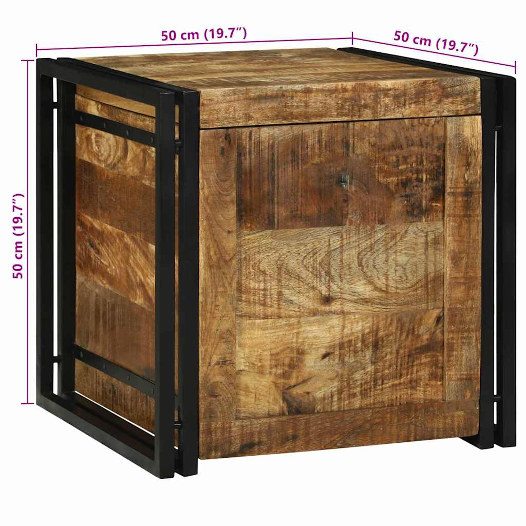 Aufbewahrungsbox Braun und Schwarz 50 x 50 x 50 cm