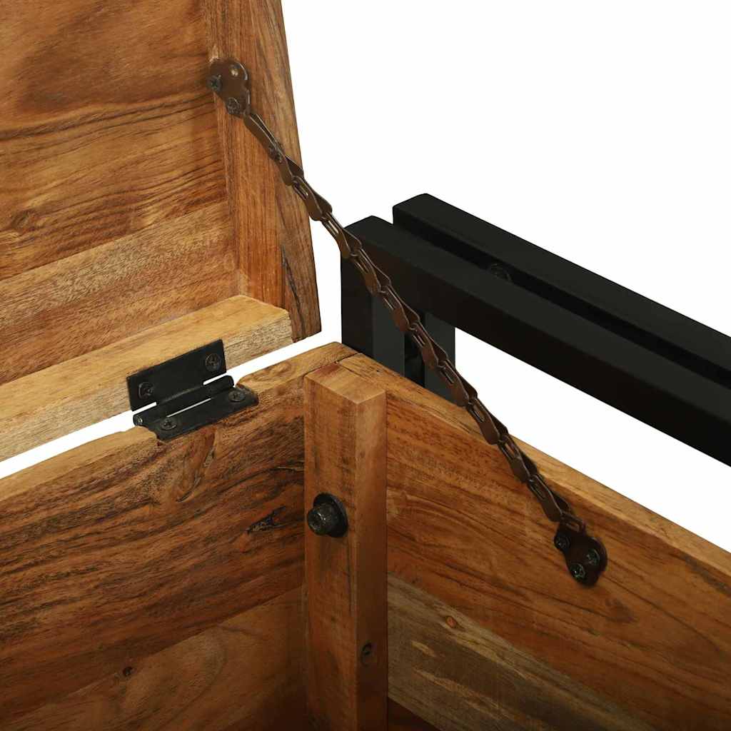 Aufbewahrungsbox Braun und Schwarz 50 x 50 x 50 cm