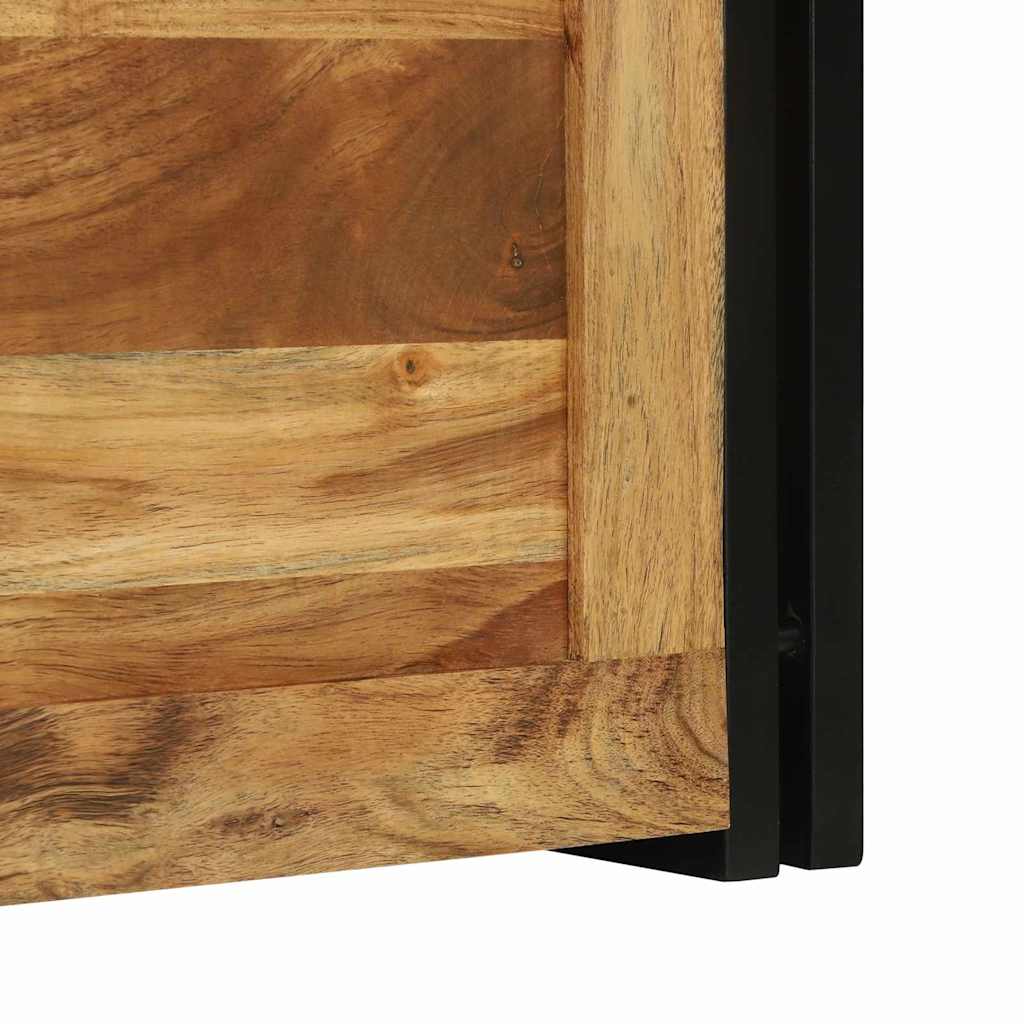 Aufbewahrungsbox Braun und Schwarz 50 x 50 x 50 cm