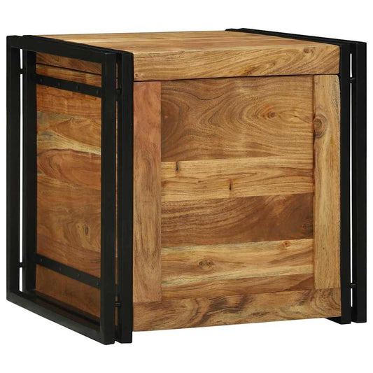 Aufbewahrungsbox Braun und Schwarz 50 x 50 x 50 cm