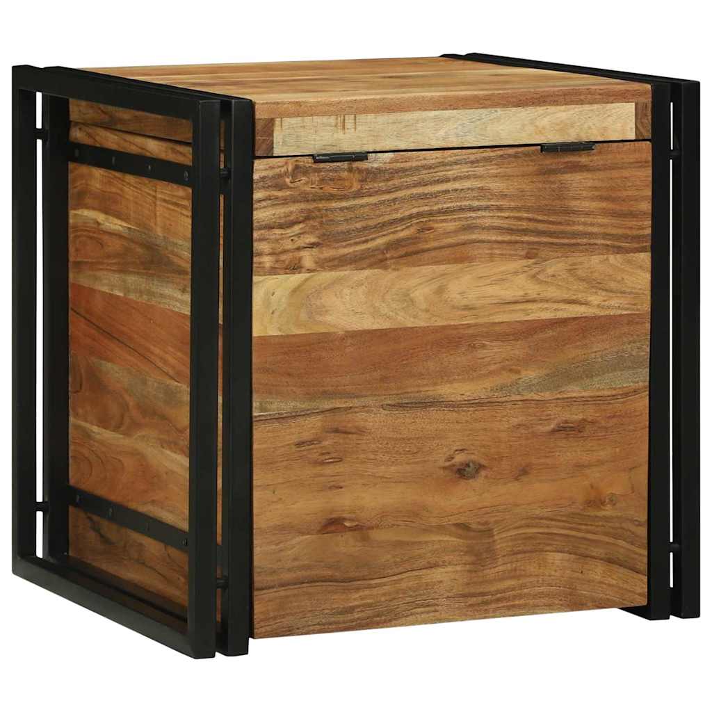 Aufbewahrungsbox Braun und Schwarz 50 x 50 x 50 cm