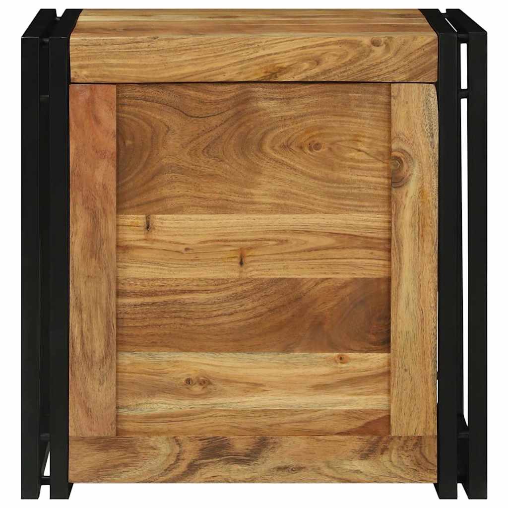 Aufbewahrungsbox Braun und Schwarz 50 x 50 x 50 cm