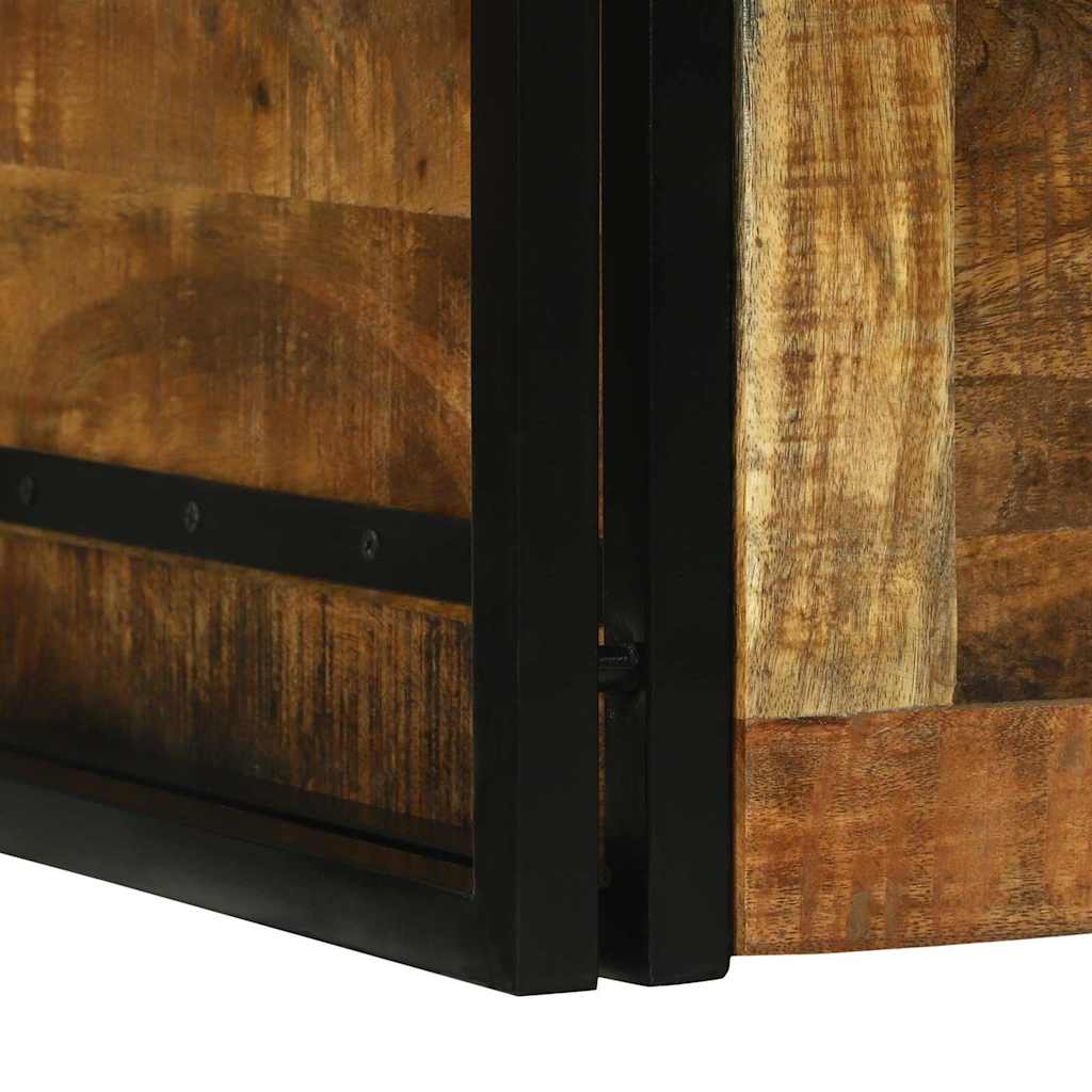 Aufbewahrungsbox Braun und Schwarz 80 x 50 x 50 cm