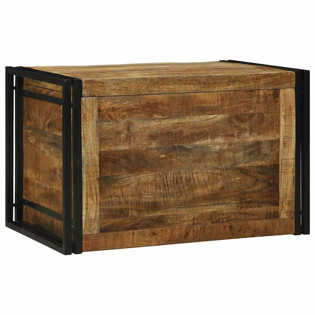 Aufbewahrungsbox Braun und Schwarz 80 x 50 x 50 cm