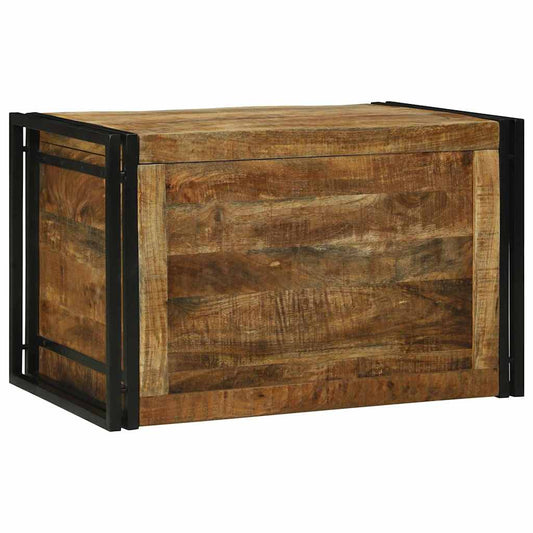 Aufbewahrungsbox Braun und Schwarz 80 x 50 x 50 cm