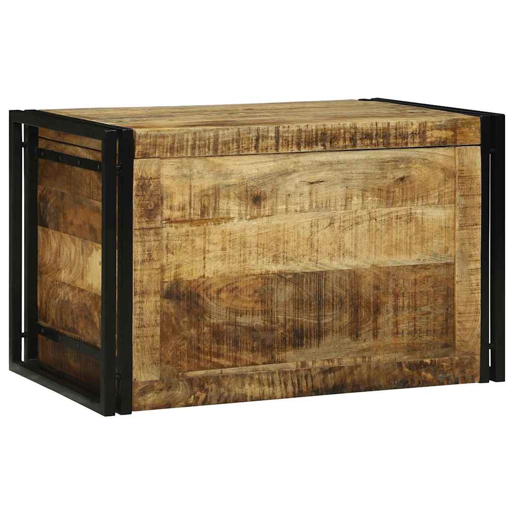 Aufbewahrungsbox Braun und Schwarz 80 x 50 x 50 cm