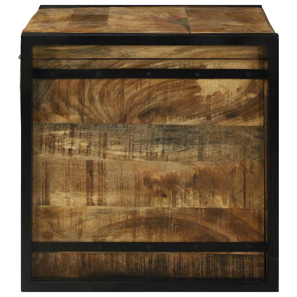 Aufbewahrungsbox Braun und Schwarz 80 x 50 x 50 cm