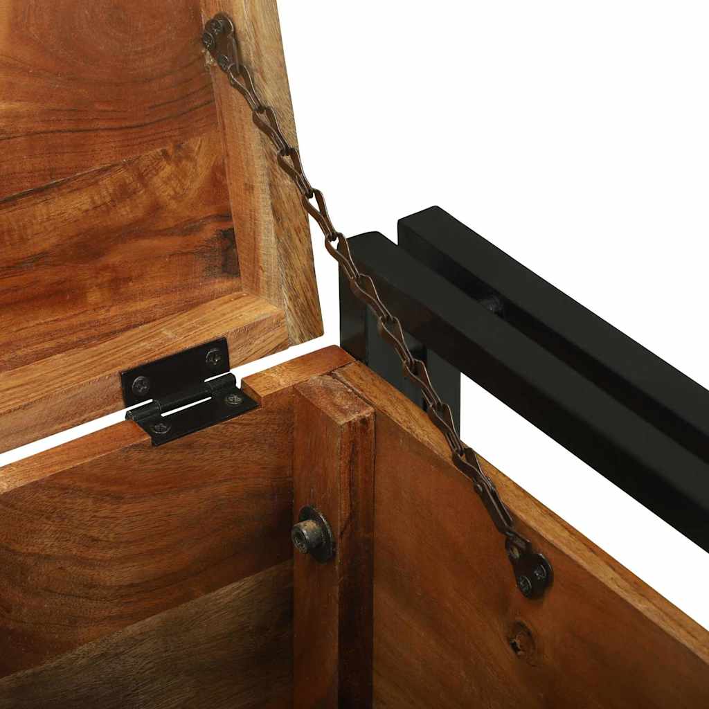 Aufbewahrungsbox Braun und Schwarz 40 x 40 x 40 cm