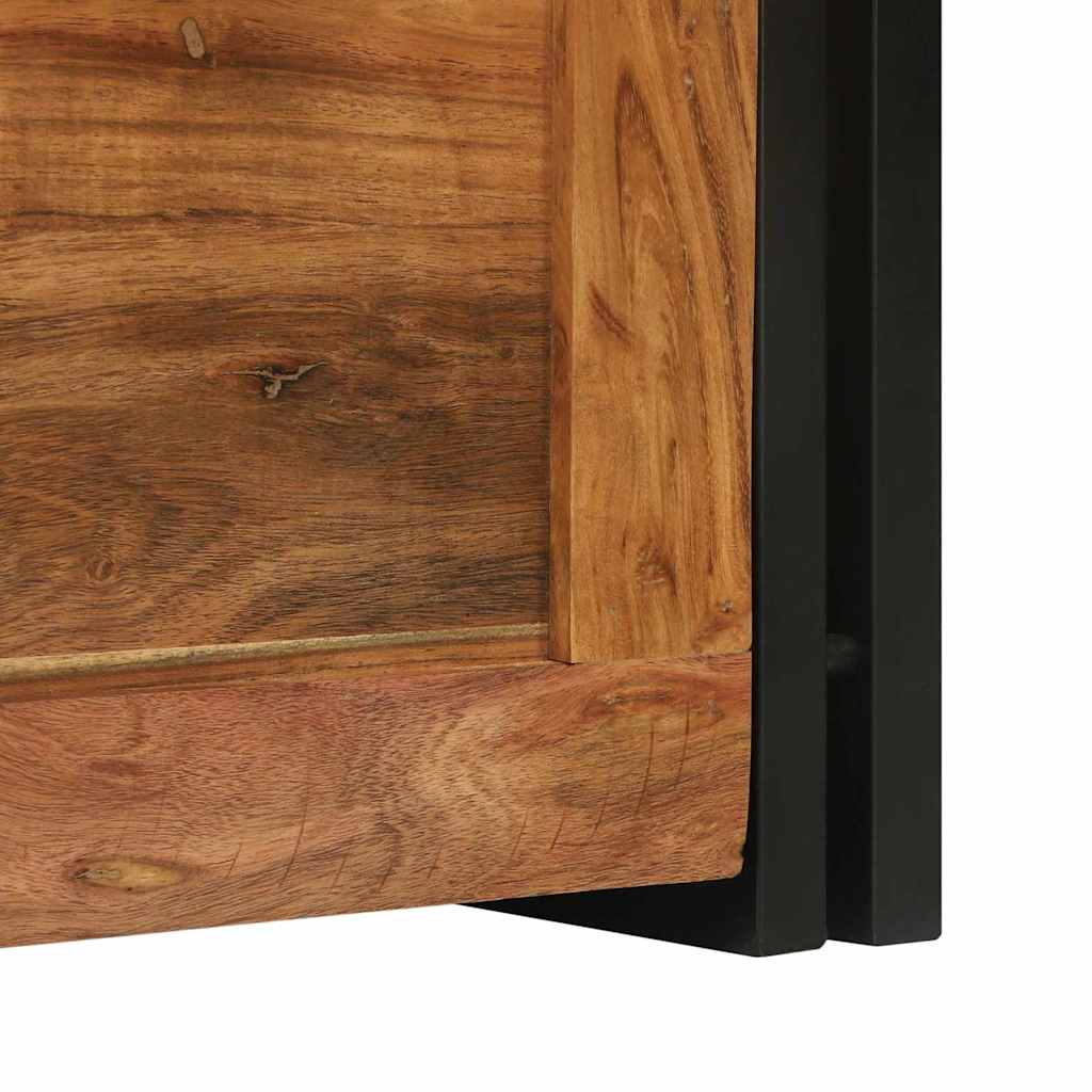 Aufbewahrungsbox Braun und Schwarz 40 x 40 x 40 cm