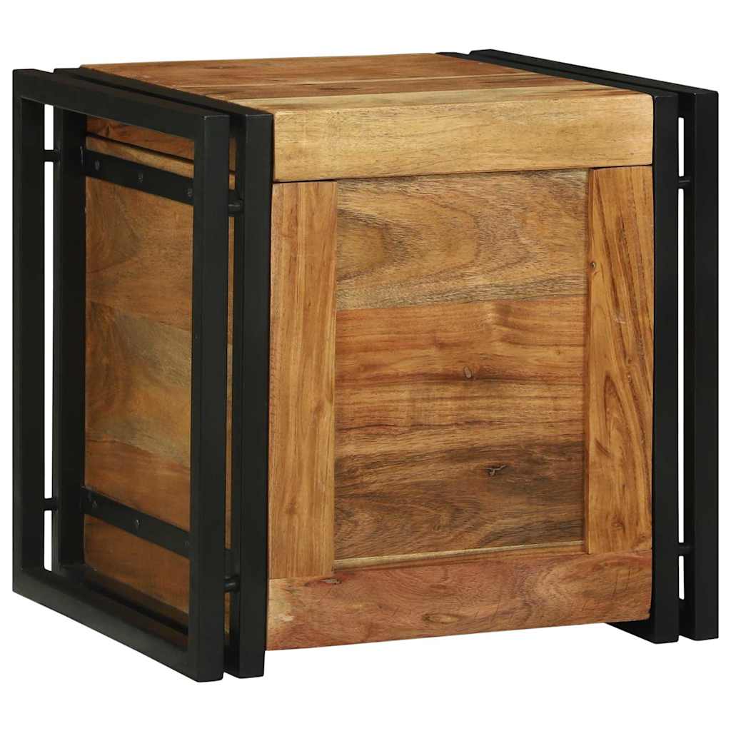 Aufbewahrungsbox Braun und Schwarz 40 x 40 x 40 cm