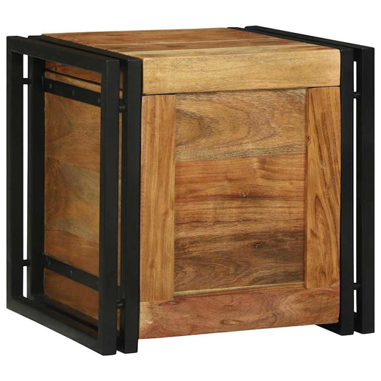 Aufbewahrungsbox Braun und Schwarz 40 x 40 x 40 cm