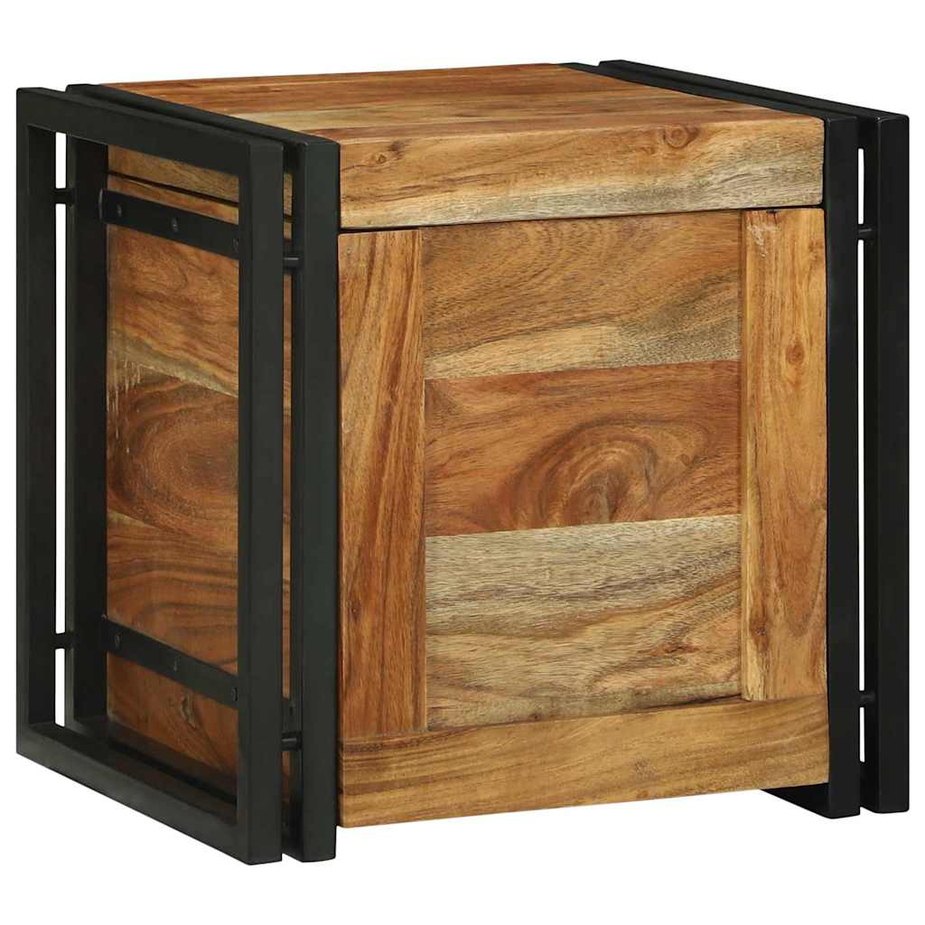 Aufbewahrungsbox Braun und Schwarz 40 x 40 x 40 cm