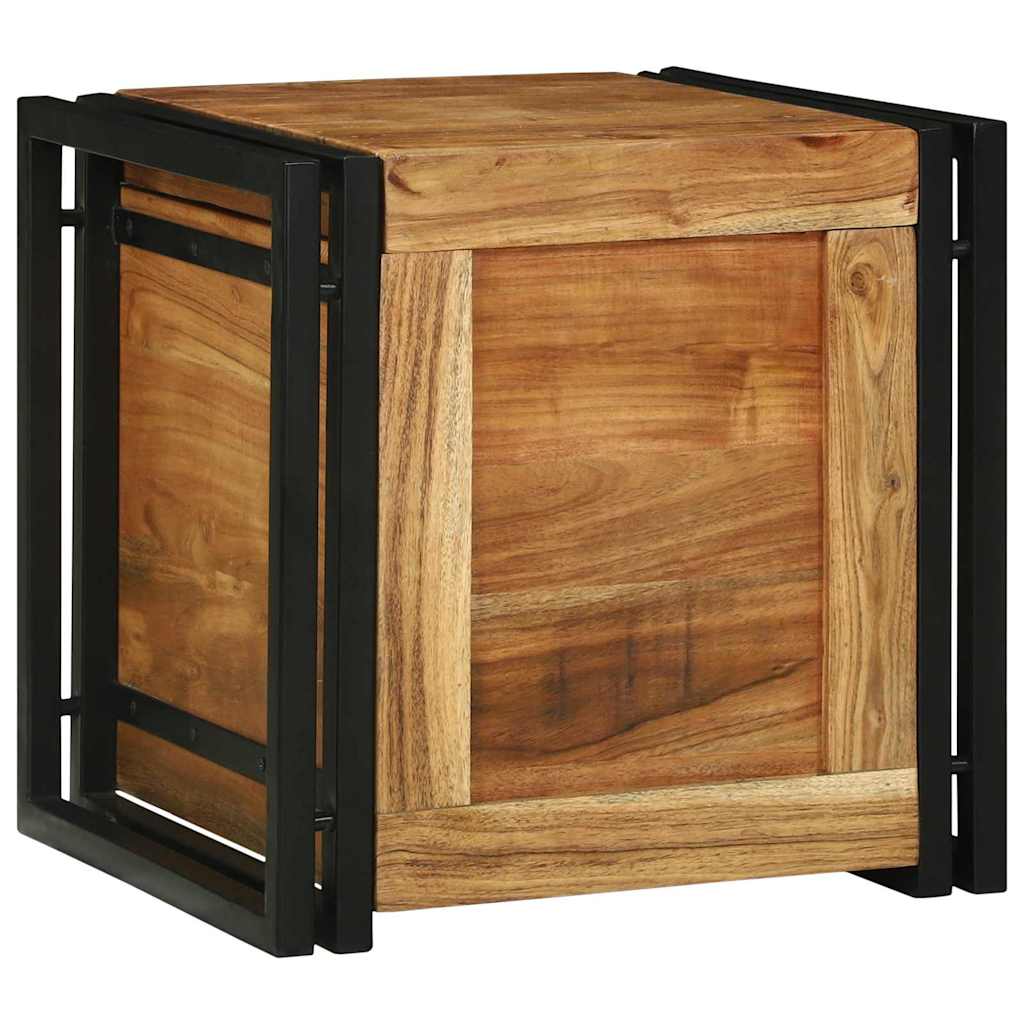 Aufbewahrungsbox Braun und Schwarz 40 x 40 x 40 cm