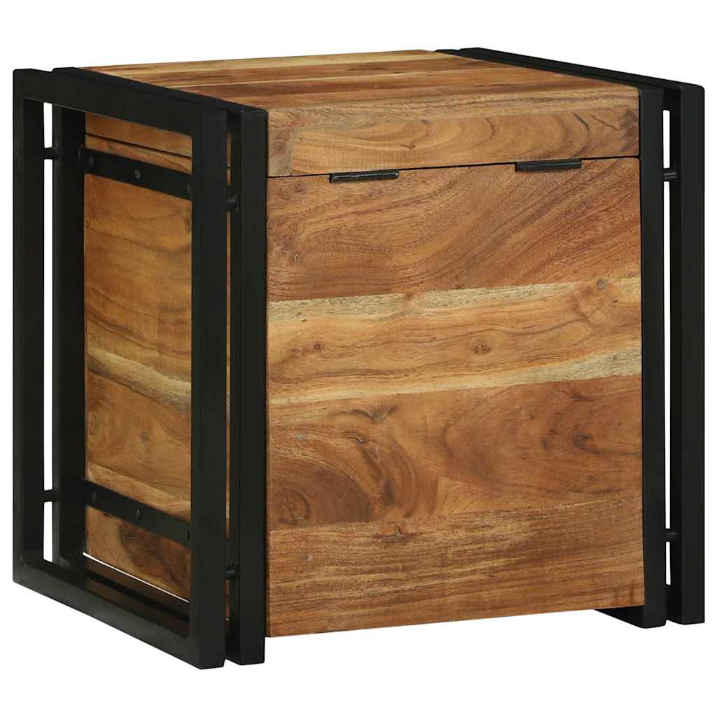 Aufbewahrungsbox Braun und Schwarz 40 x 40 x 40 cm