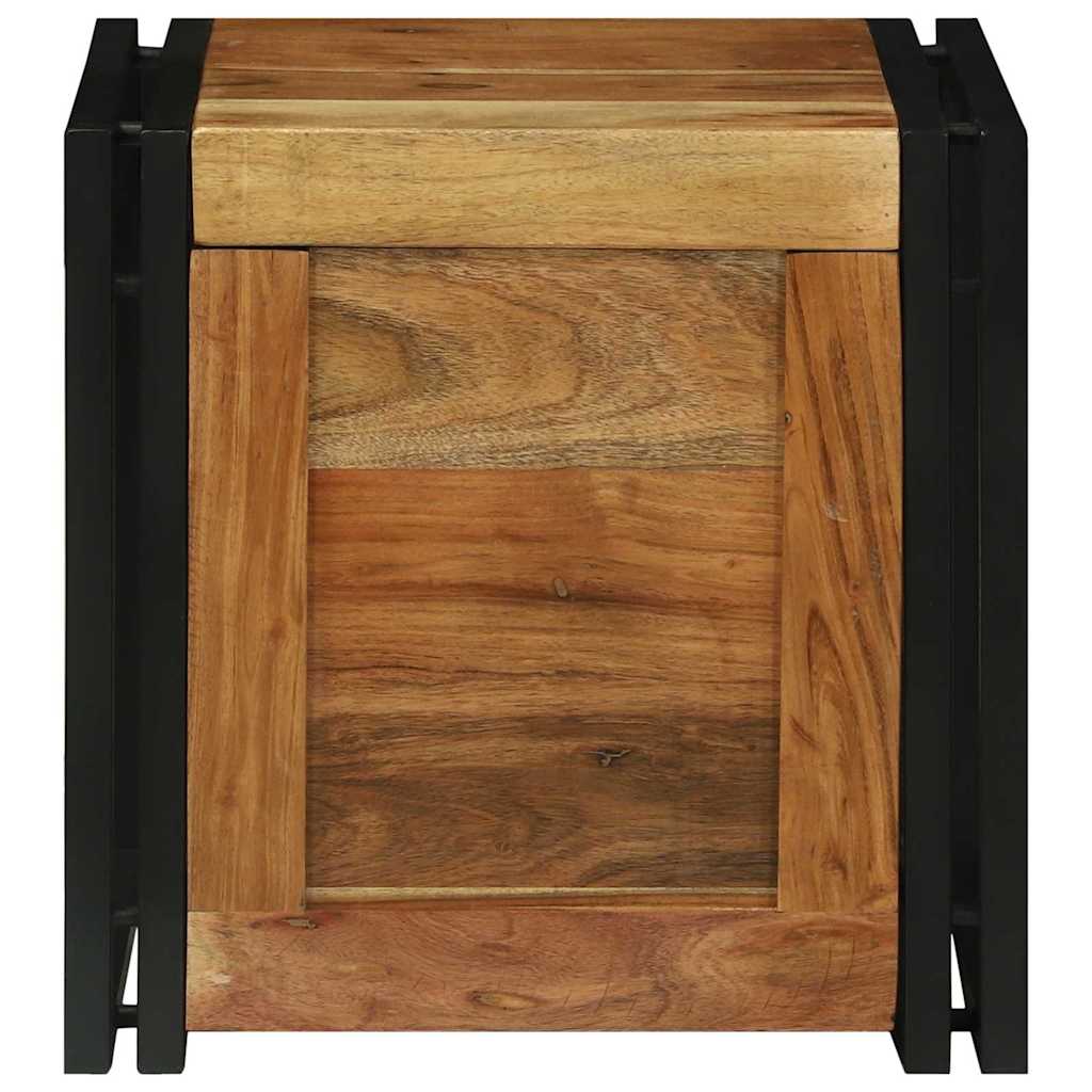 Aufbewahrungsbox Braun und Schwarz 40 x 40 x 40 cm