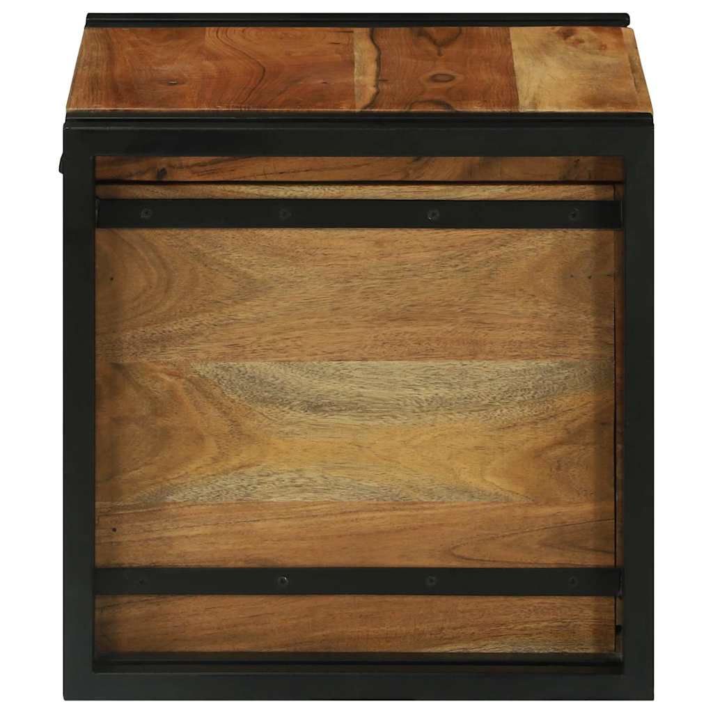 Aufbewahrungsbox Braun und Schwarz 40 x 40 x 40 cm