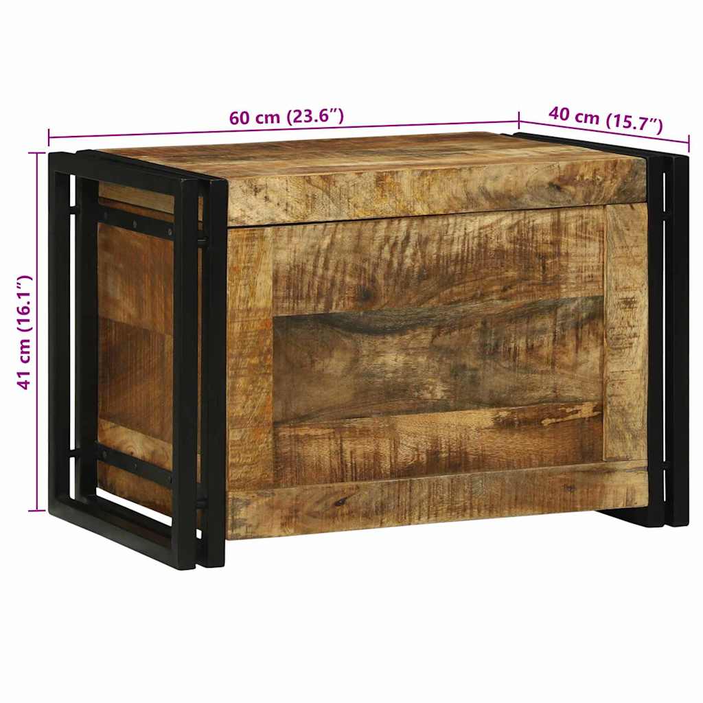 Aufbewahrungsbox Braun und Schwarz 60 x 40 x 41 cm
