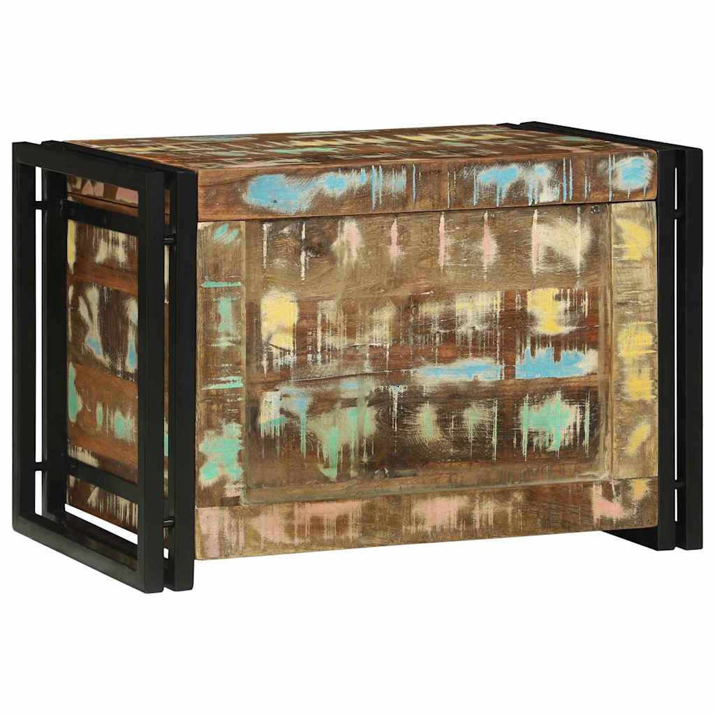 Aufbewahrungsbox Braun und Schwarz 60 x 40 x 41 cm Altholz