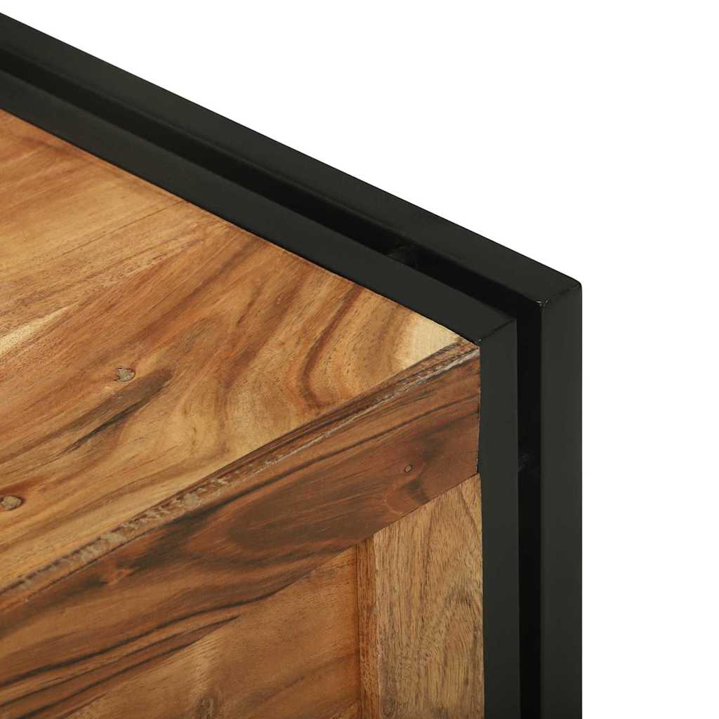 Aufbewahrungsbox mit Speicher 60 x 40 x 41 cm Massivholz Akazie