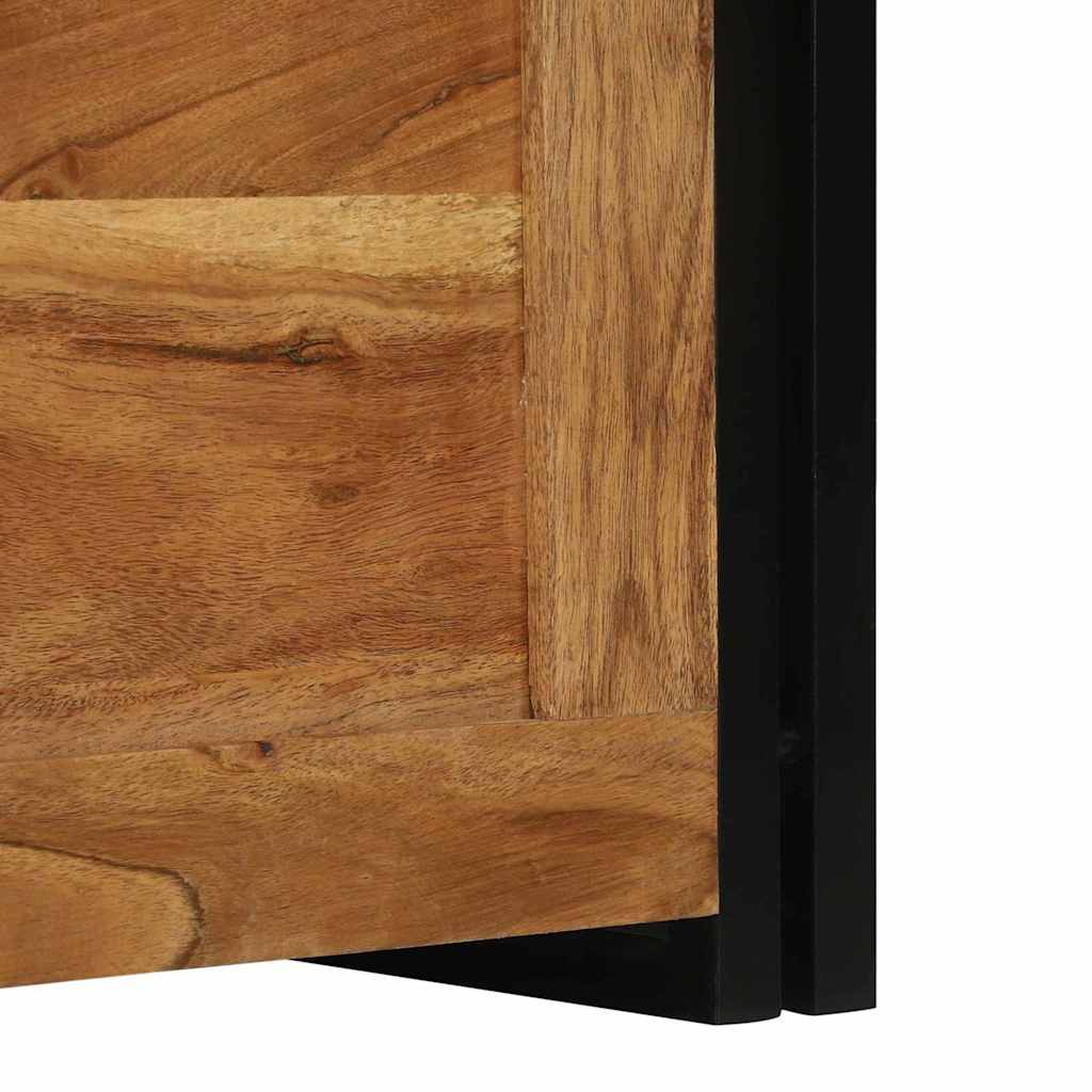 Aufbewahrungsbox mit Speicher 60 x 40 x 41 cm Massivholz Akazie