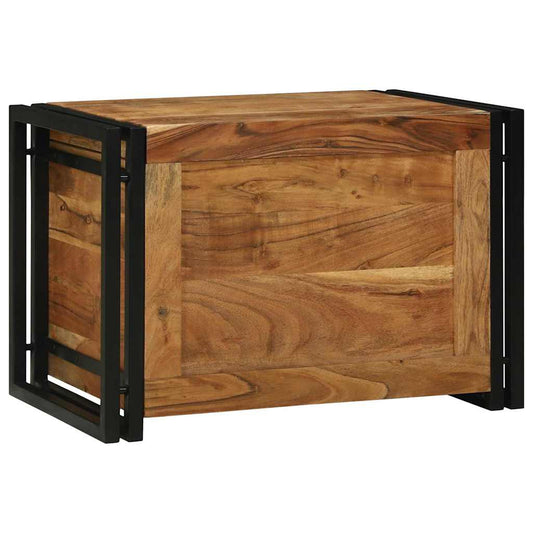 Aufbewahrungsbox mit Speicher 60 x 40 x 41 cm Massivholz Akazie