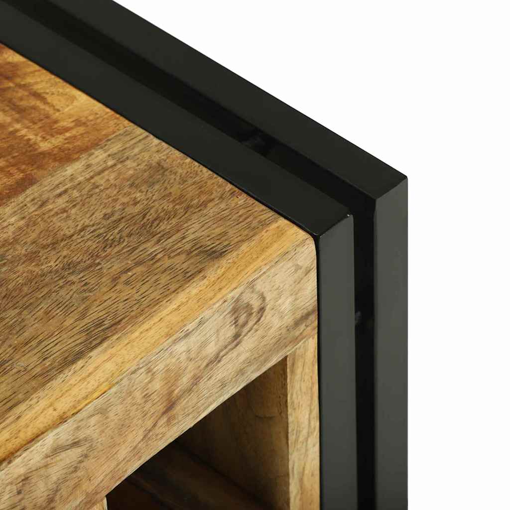 Weinregal Braun 34,5 x 35 x 39 cm Massivholz Mango
