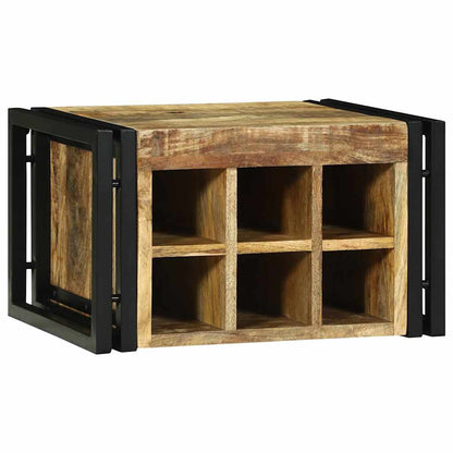 Weinregal 2 stk. 46 x 35 x 27,5 cm Massivholz Mango