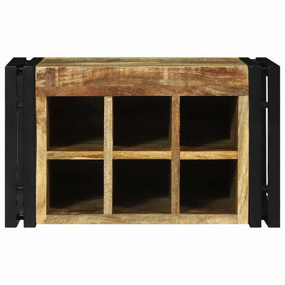 Weinregal 2 stk. 46 x 35 x 27,5 cm Massivholz Mango