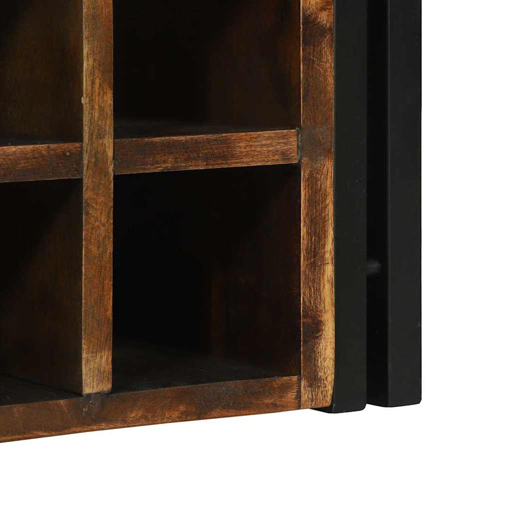 Weinregal 2 stk. 46 x 35 x 27,5 cm Massives upgecyceltes Holz