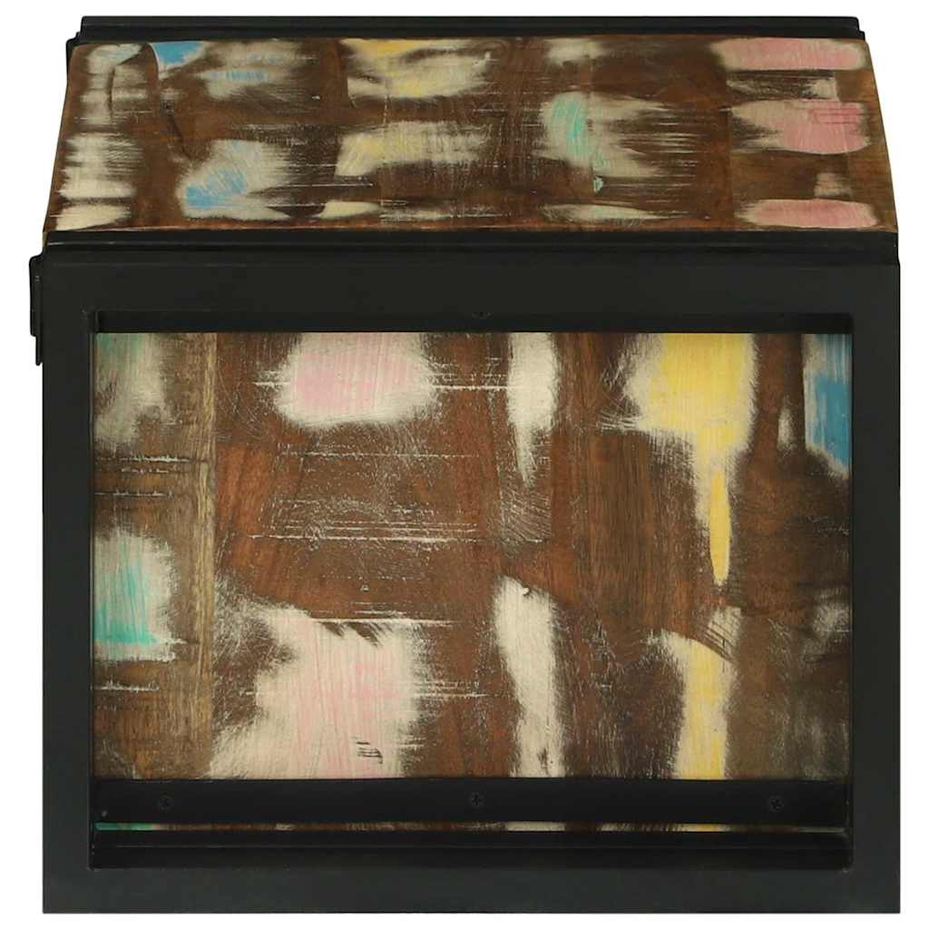 Weinregal 2 stk. 46 x 35 x 27,5 cm Massives upgecyceltes Holz