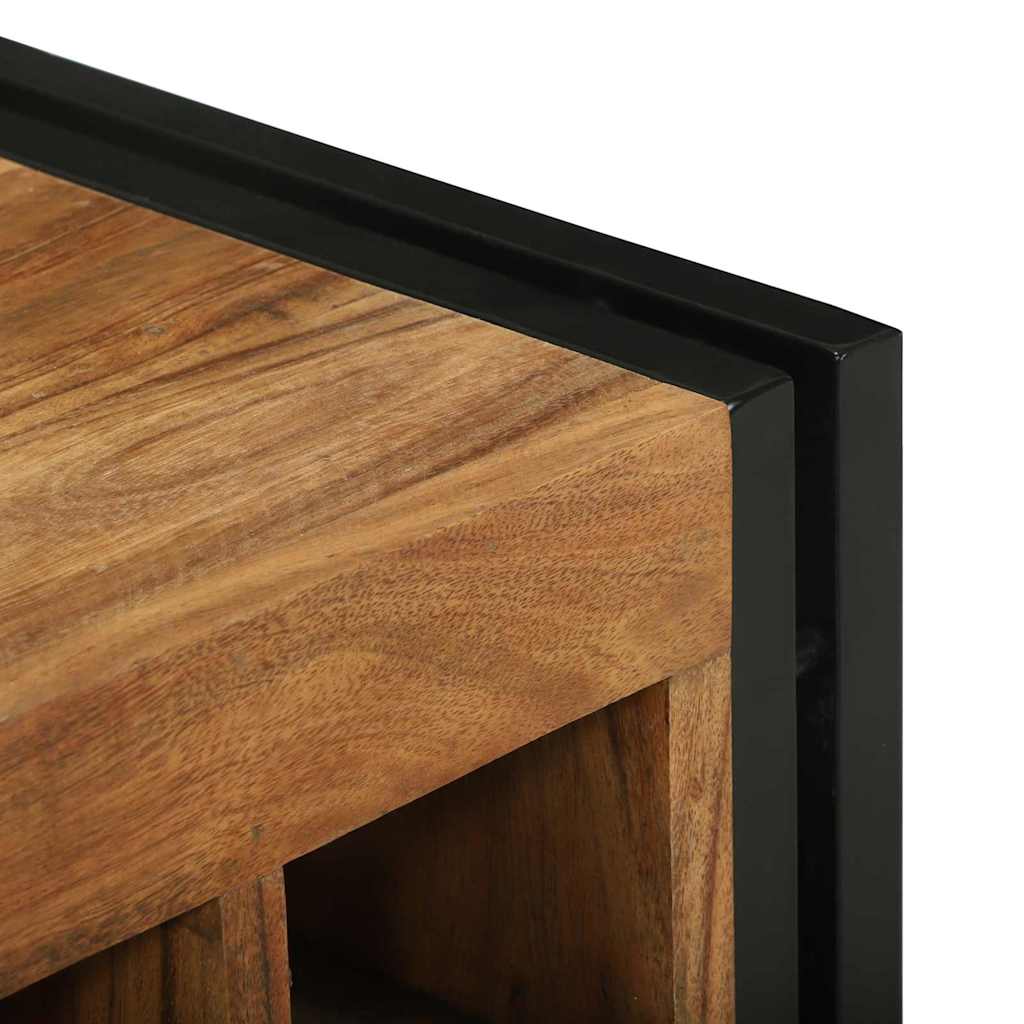 Weinregal 2 stk. 46 x 35 x 27,5 cm Massivholz Akazie