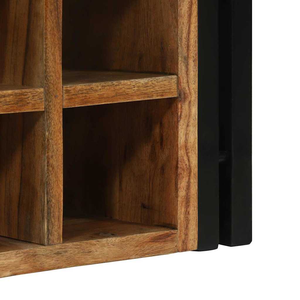 Weinregal 2 stk. 46 x 35 x 27,5 cm Massivholz Akazie