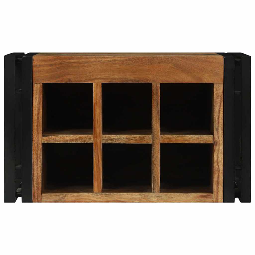 Weinregal 2 stk. 46 x 35 x 27,5 cm Massivholz Akazie