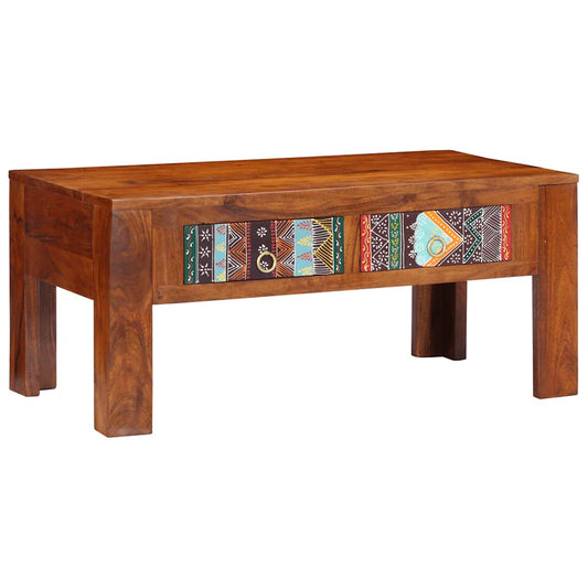 Table basse 90x50x40 cm en bois d'acacia massif