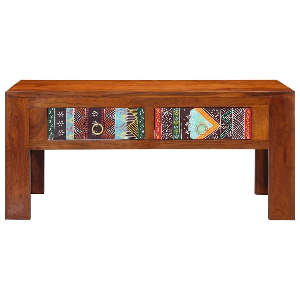 Table basse 90x50x40 cm en bois d'acacia massif