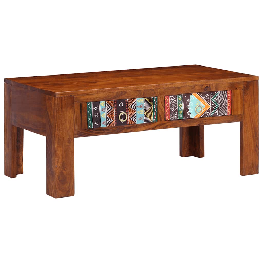 Table basse 90x50x40 cm en bois d'acacia massif