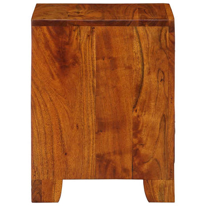 Nachttisch 2 Stk. 35x35x45 cm Massivholz Akazie