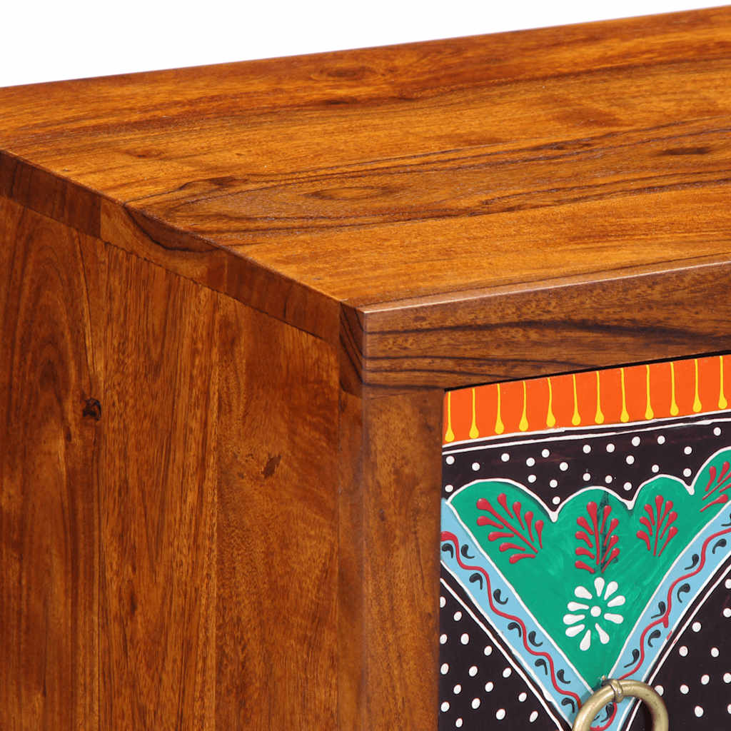 Sideboard Mehrfarbig 50x35x60 cm Massivholz Akazie