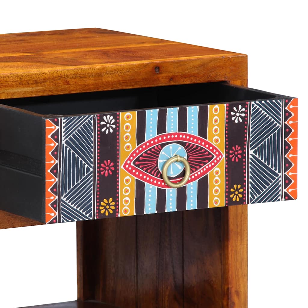 Sideboard Mehrfarbig 40 x 35 x 45 cm Massivholz Akazie