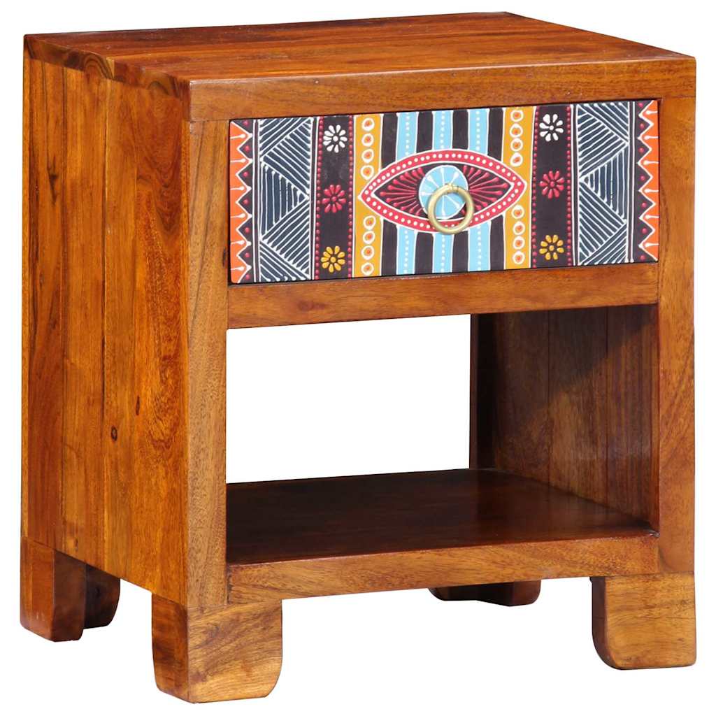 Sideboard Mehrfarbig 40 x 35 x 45 cm Massivholz Akazie