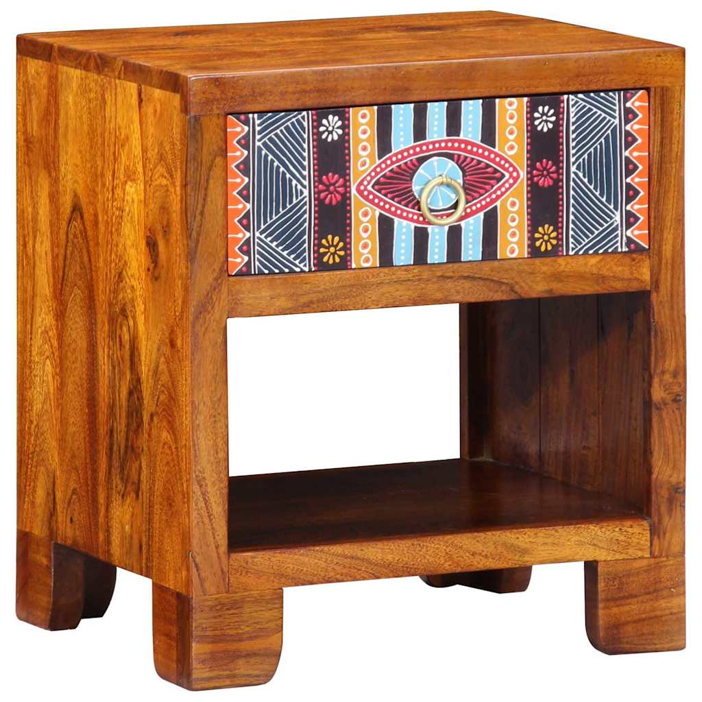 Sideboard Mehrfarbig 40 x 35 x 45 cm Massivholz Akazie