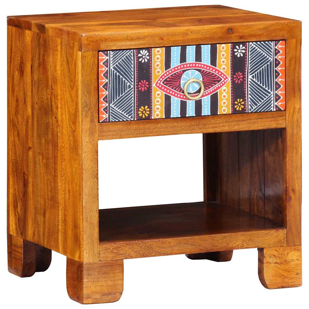 Sideboard Mehrfarbig 40 x 35 x 45 cm Massivholz Akazie