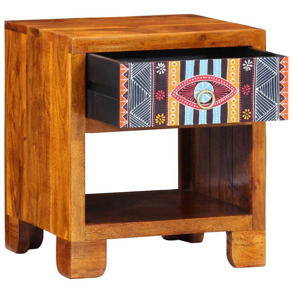 Sideboard Mehrfarbig 40 x 35 x 45 cm Massivholz Akazie