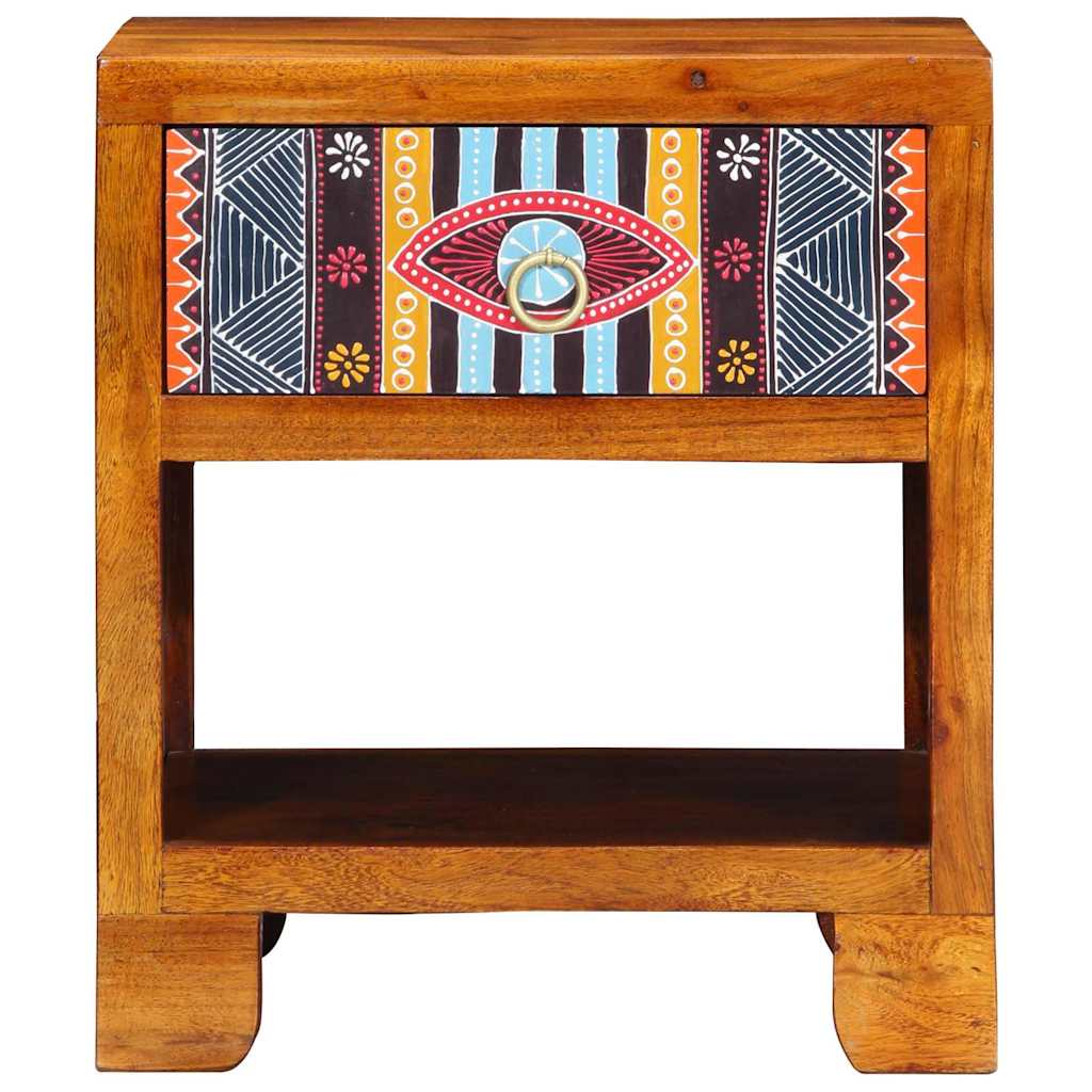 Sideboard Mehrfarbig 40 x 35 x 45 cm Massivholz Akazie