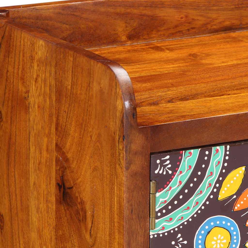 Schuhschrank Mehrfarbig 90 x 35 x 40 cm Massivholz Akazie