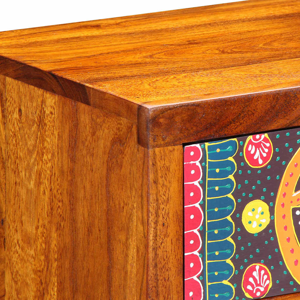 Nachttisch 2 stk. Braun 40 x 35 x 35 cm Massivholz Akazie
