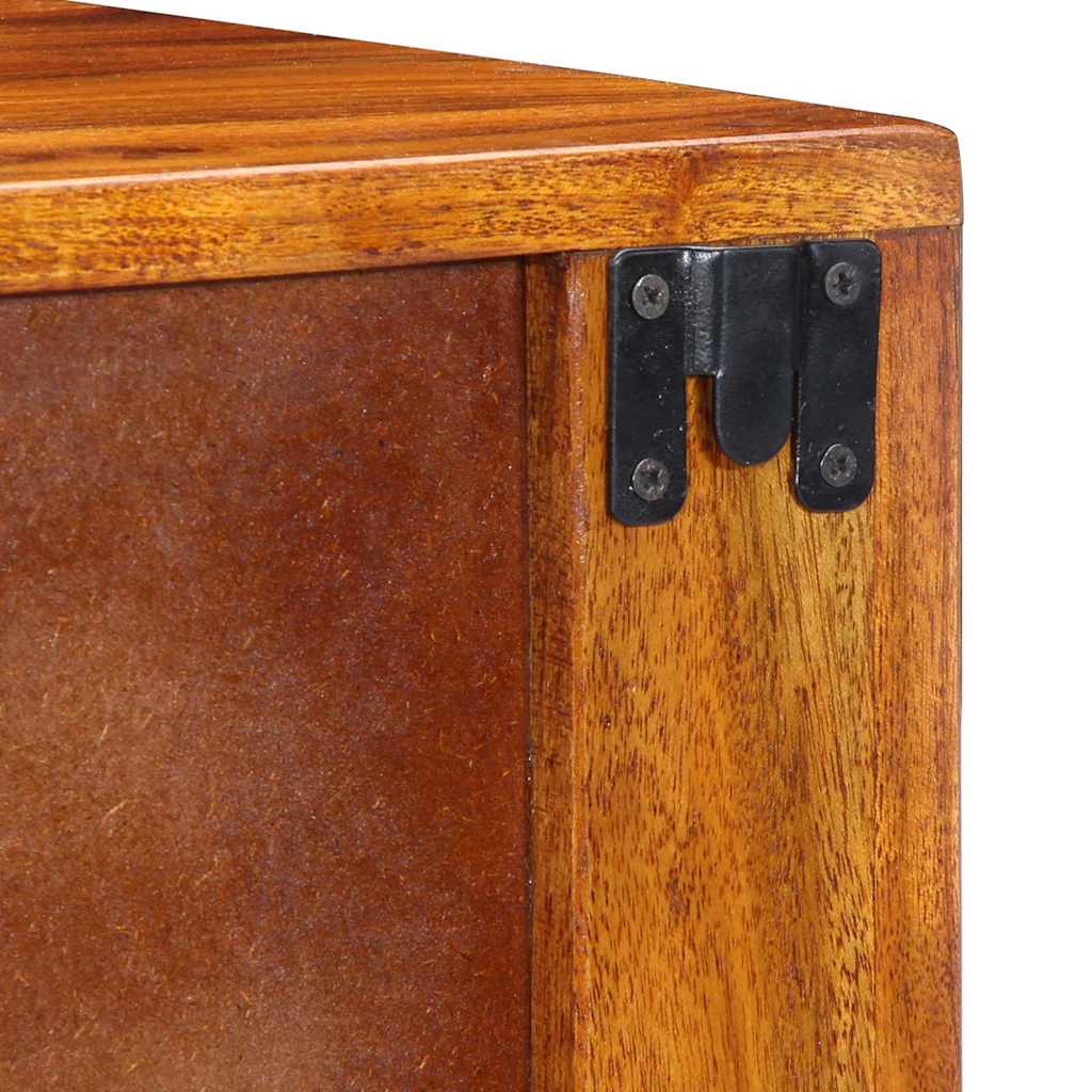 Nachttisch 2 stk. Braun 40 x 35 x 35 cm Massivholz Akazie